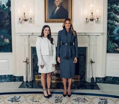 Elliston Berry with First Lady Melania Trump
